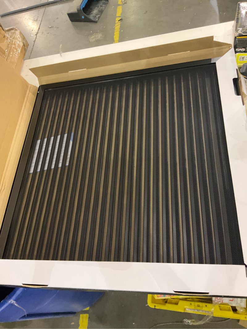 Condition photo showing As Is for 24"x24" Gable Vent Aluminum Alloy – High-Airflow Vent for House & Shed, Rustproof Metal Mesh, Waterproof & Anti-Condensation, Opening 22"x22" Black 22" x 22" Vent Opening Black
