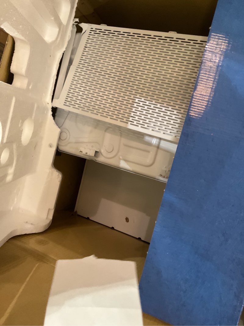 Condition photo showing As Is for midea 8,000 btu u shaped smart inverter window air conditioner - cools 350 sq ft, ultra quiet with open window flexibility - alexa/google assistant compatible - 37% energy savings, remote (updated) 8,000 btu (updated)