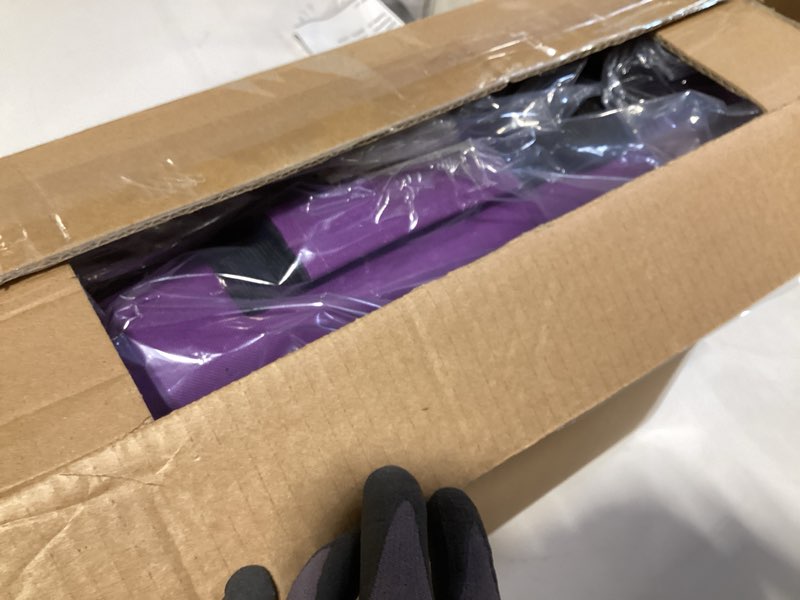Condition photo showing Good Condition for sport beats stadium seats with back support bleacher chairs with back and cushion thick padded bleacher seats includes shoulder strap dark purple 1pc regular - 17" w x 12" d x 16.5" h regular - 17"w x 12"d x 16.5"h dark purple 1