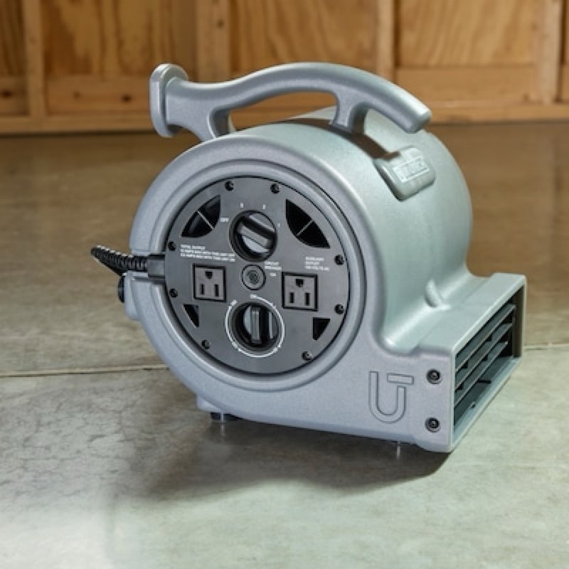 utilitech air mover 1/4-hp 900-cfm centrifugal daisy chain compatible indoor blower fan with
