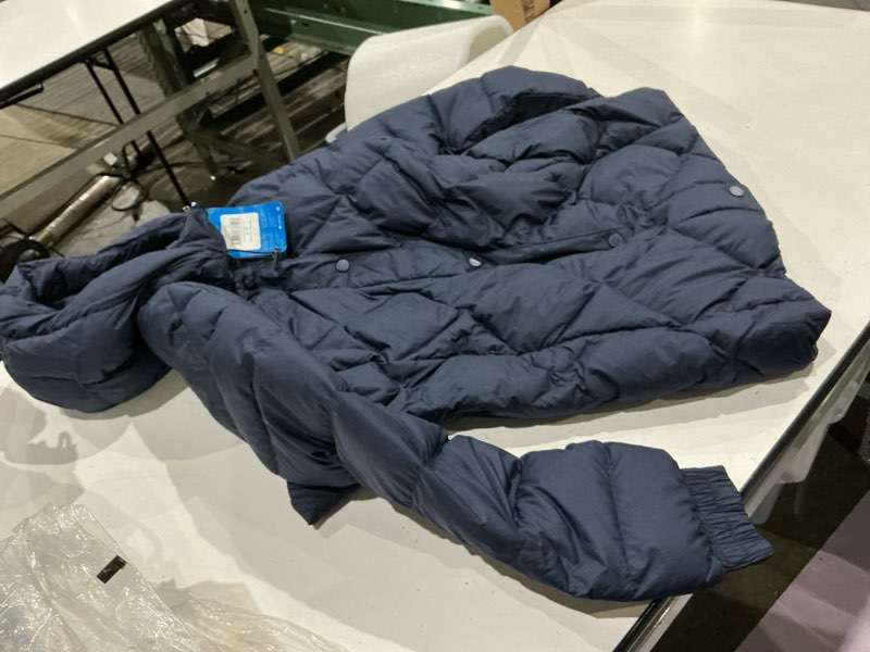 Condition photo showing Good Condition for columbia women's icy heights belted jacket small dark nocturnal