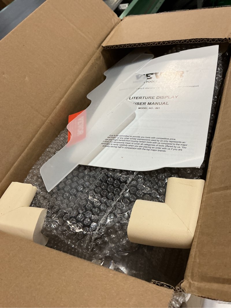 Condition photo showing Good Condition for vevor acrylic brochure holder 8.5 x 11 inch, 4-tier clear acrylic literature display stand, plastic literature organizer flyer stand & removable divider for office exhibition, countertop or wall mount 4-tier/8.5 x 11 inch
