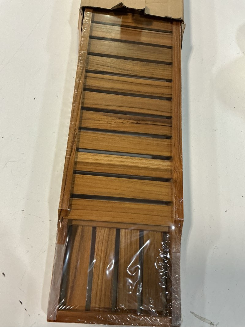 Condition photo showing Good Condition for VaeFae Teak Bathtub Tray, Wooden Bath Caddy for Bathtub, Bath Tub Wood Table for Tub 33.8" x 6" x 1.8"