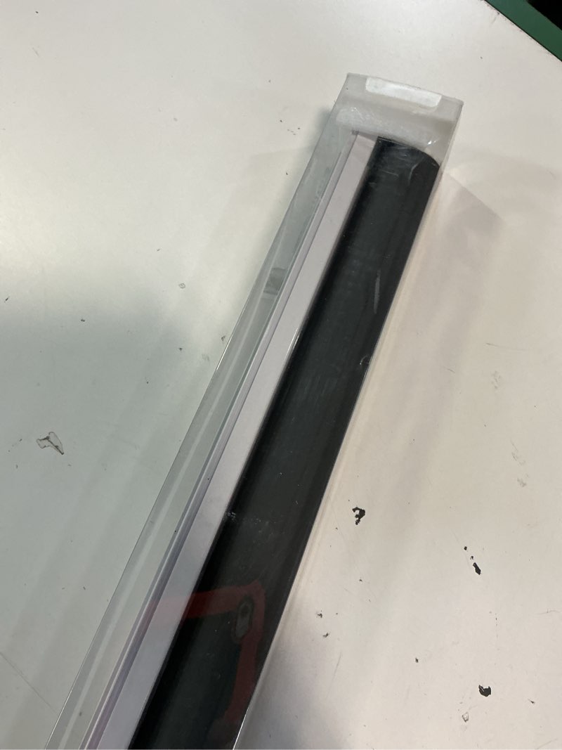 Condition photo showing New/Like New for aosky cordless roller shades blackout blinds for windows room darkening rolled up shades with spring system, uv protection window shades door blinds for home and office (34" w x 72" h, black) 34"w x 72"h black