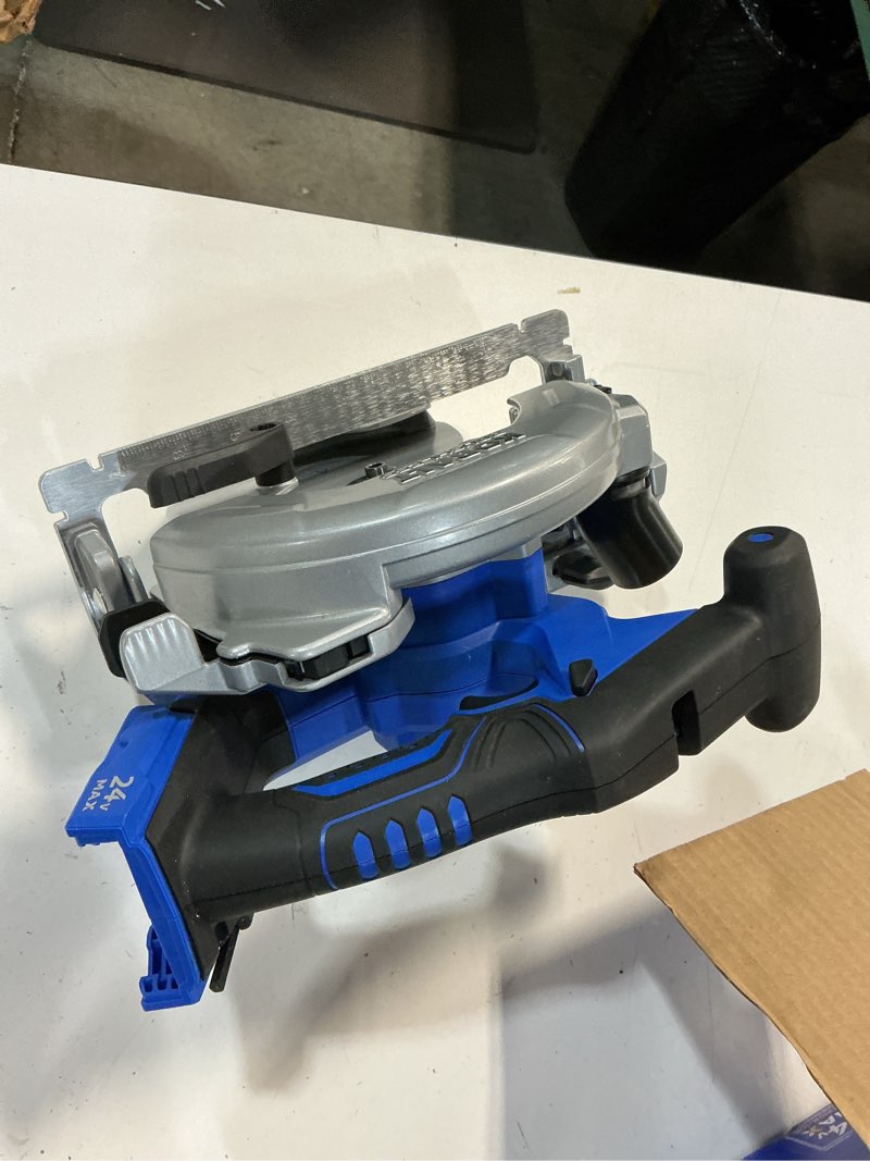 Condition photo showing As Is for kobalt 24-volt max in cordless circular saw brake