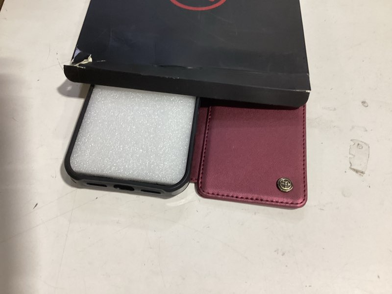 Condition photo showing Good Condition for vinich for iphone 17 pro wallet case with card holder, rfid blocking credit slots kickstand shockproof phone cover fit for iphone 17 pro 6.3" wine red for iphone 17 pro - 6.3'' wine red