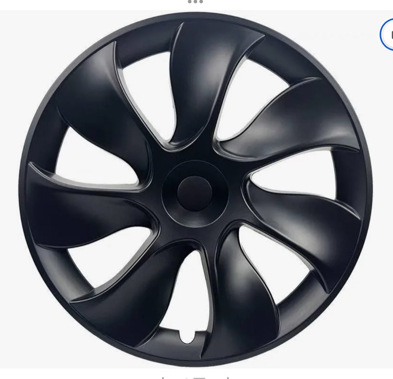 similar to not exact style . exact car model unknown . tesla model y wheel covers model y gemini wheels style