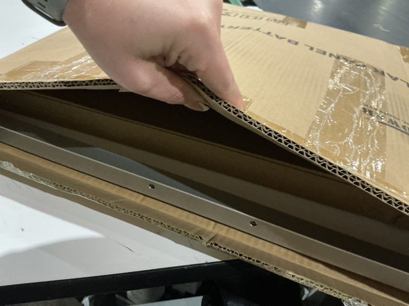 Condition photo showing As Is for suner power 12v 50w solar battery charger maintainer, built-in ultrasmart mppt controller, adjustable mount bracket, waterproof 50 watt solar panel kit for 12 volt sla deey cycle agm lifepo4 battery bc-50w-p pro