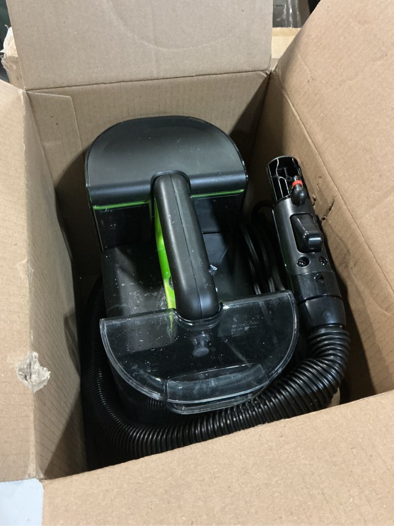 Condition photo showing As Is for BISSELL® Little Green® Max Pet Portable Carpet and Upholstery Deep Cleaner, Car/Auto Detailer, with Self-Cleaning Tough Stain Tool and Pet Hair Removal Tool (3860) Little Green Max Pet