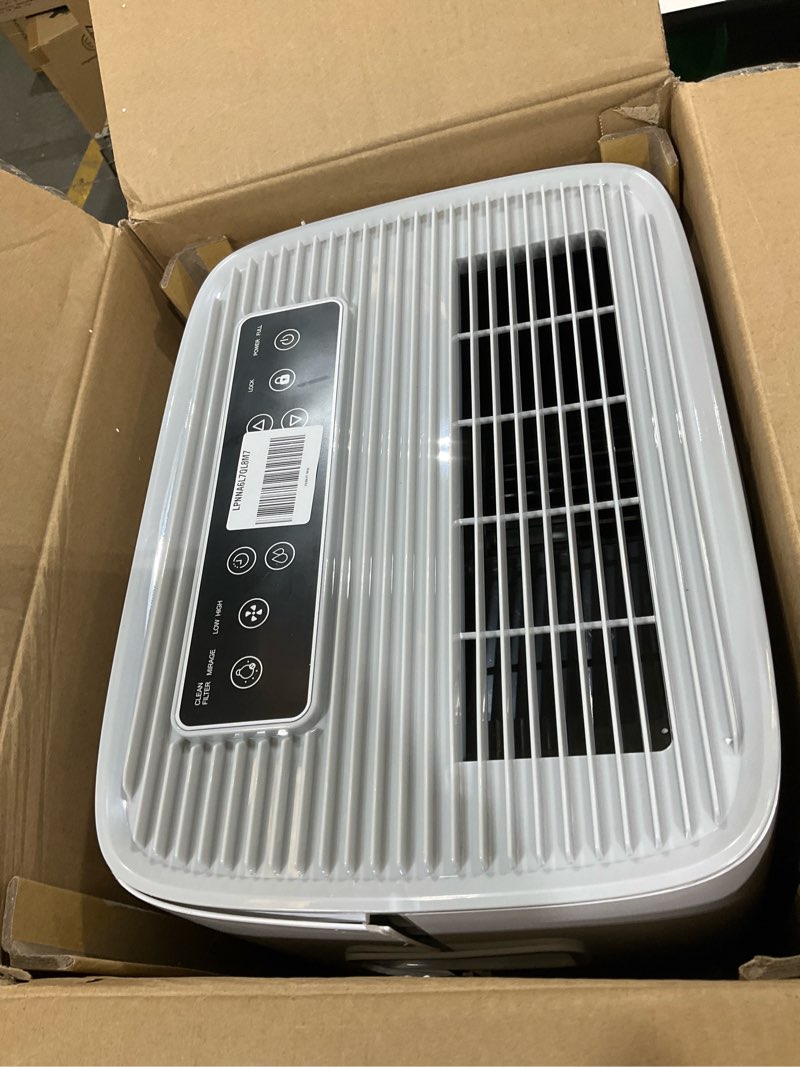 Condition photo showing As Is for kesnos 120 pints energy star dehumidifier for basement & home with drain hose, front led display and 1.06 gal water tank, ideal for large room up to 6,500 sq. ft., auto defrost, timer 6,500 sq. ft. 120 pints