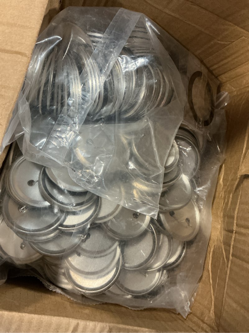 Condition photo showing New/Like New for 200 sets 2.25 inch button maker supplies, 58mm button supplies parts badge part, buttons making supplies, includes metal pin back cover, metal shells, blank paper&clear film 2.25 in / 58mm 200sets