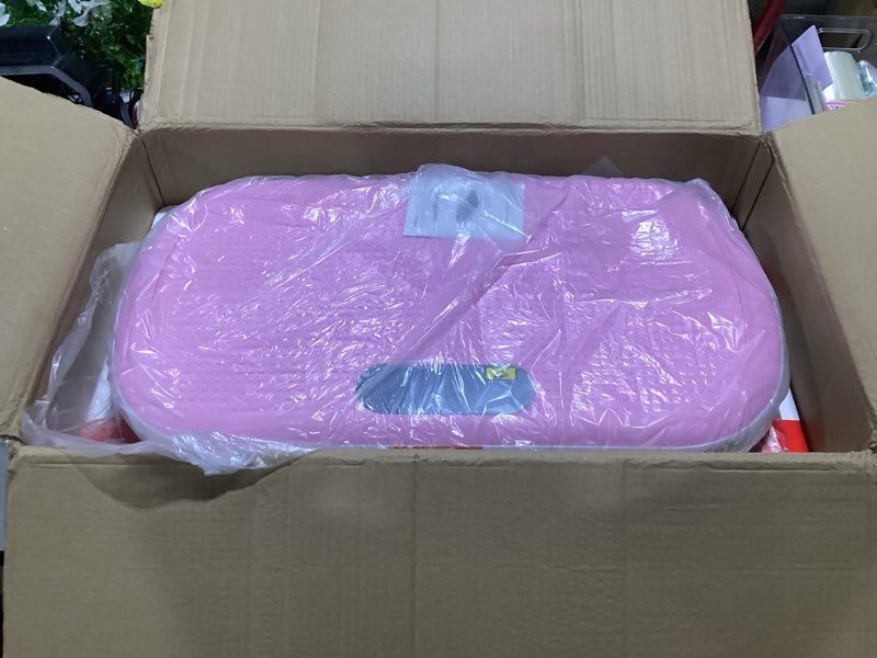 Condition photo showing Good Condition for merach vibration plate exercise machine, vibration plate 440 lbs capacity, bluetooth and silicone pedal, stimulate deep fat, vibration plate for lymphatic drainage, vibrating for weight loss pink