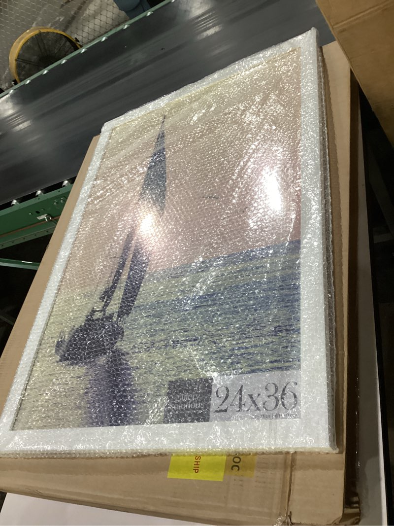 gallery solutions 24x36 white flat large wall frame