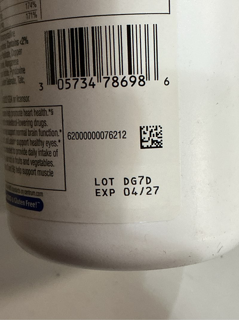 Condition photo showing New/Like New for centrum minis silver multivitamin for men 50 plus, multivitamin/multimineral supplement, vitamin d3, b-vitamins and zinc, non-gmo ingredients, supports memory and cognition in older adults - 280 ct