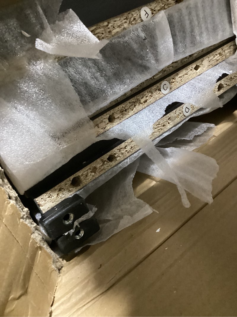 Condition photo showing As Is for Over The Toilet Storage Cabinet with 2-Door Design Bathroom Organizers and Storage with Anti-Tip Device Over Toilet Organizer with Shelves for Bathroom,Restroom,Laundry Espresso