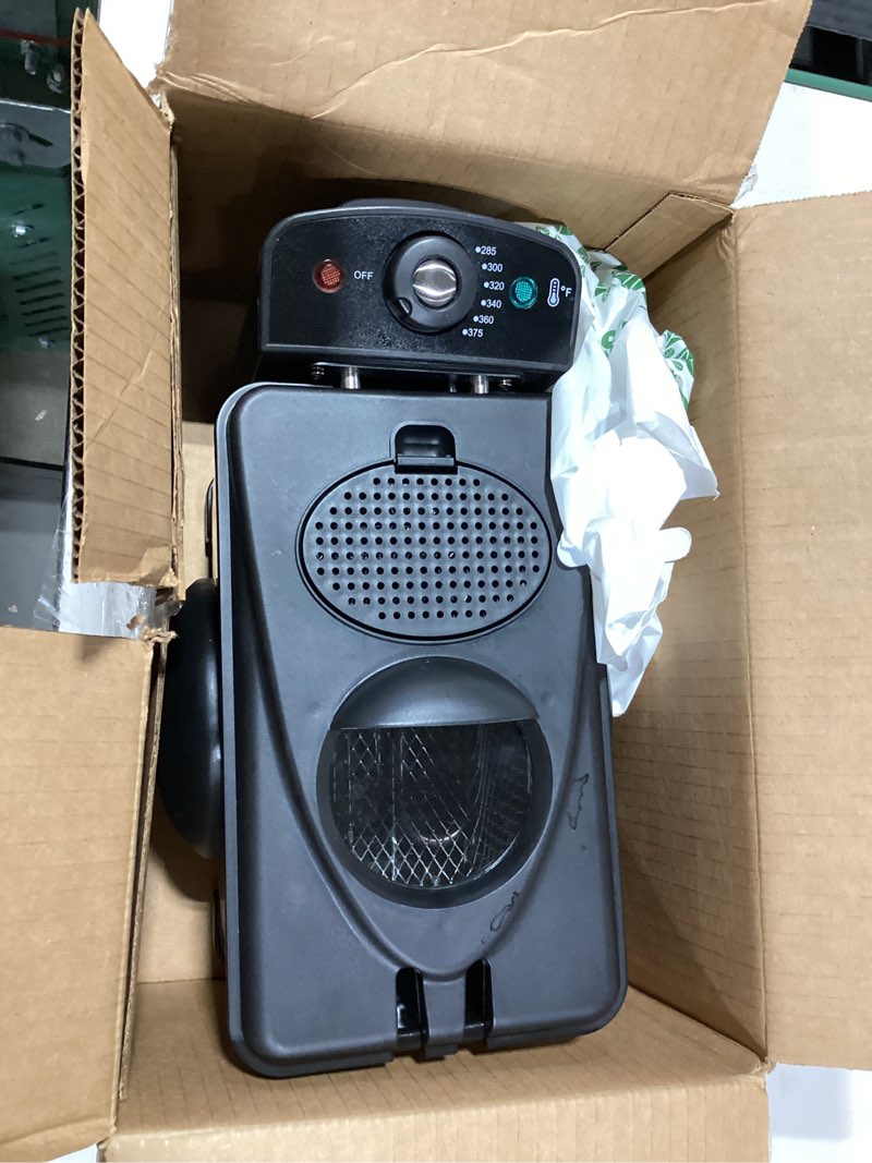 Condition photo showing Good Condition for Elite Gourmet EDF2100 Electric Immersion Deep Fryer Removable Basket Adjustable Temperature, Lid with Viewing Window and Odor Free Filter, 2 Quart / 8.2 cup