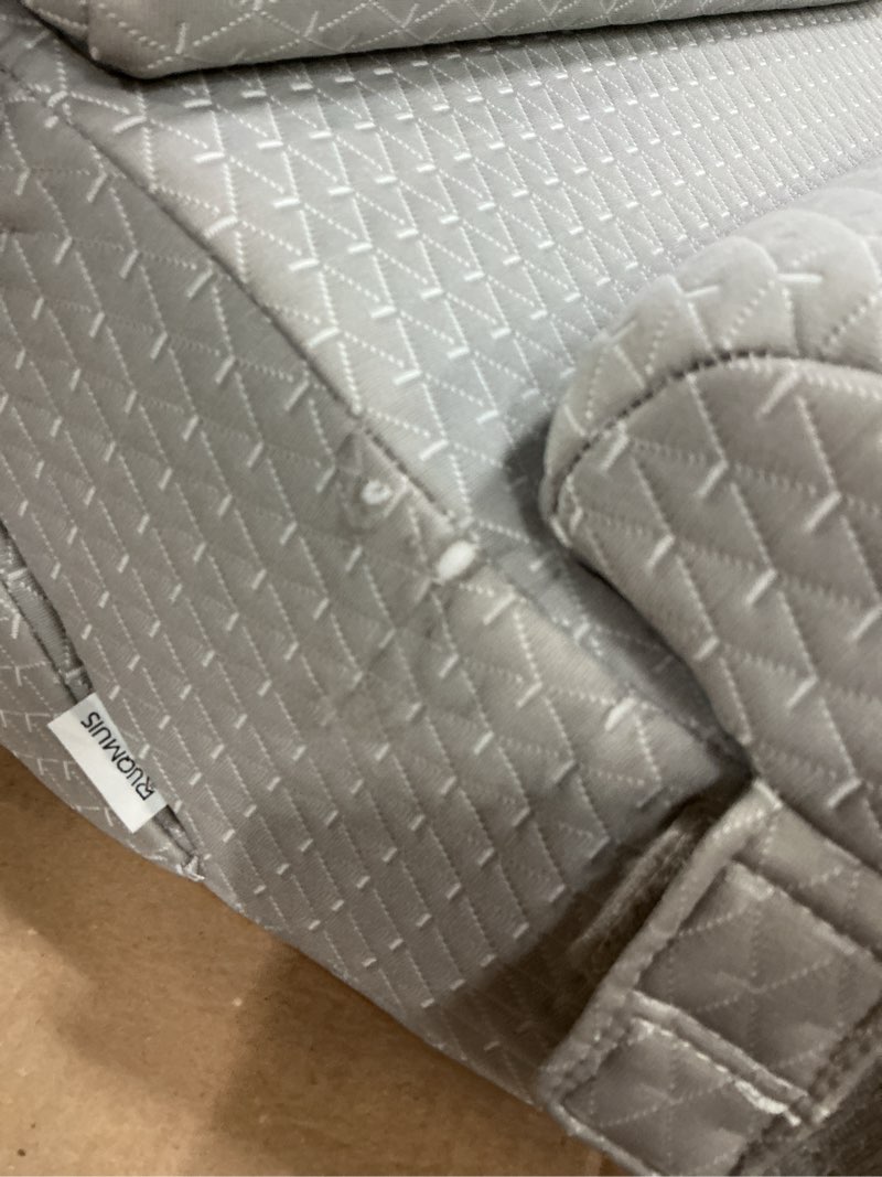 4PCS Wedge Pillow Set for After Surgery, Adjustable 9&12 Inch Bed Wedge Pillow for Sleeping, Incline Pillow Wedge for Headboard, Post Surgery, Acid Reflux, Neck&Back Support, Grey