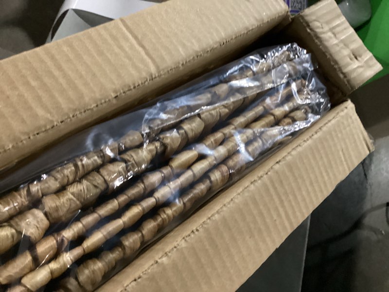 Condition photo showing New/Like New for Water Hyacinth Storage Baskets 11x11x11 Inch Wicker Storage Cubes Set of 2Baskets,Handwoven Foldable Wicker Cubes with Sturdy Handles, Rustic Laundry Organizer for Bedroom Shelves, Kitchen, Bathroom