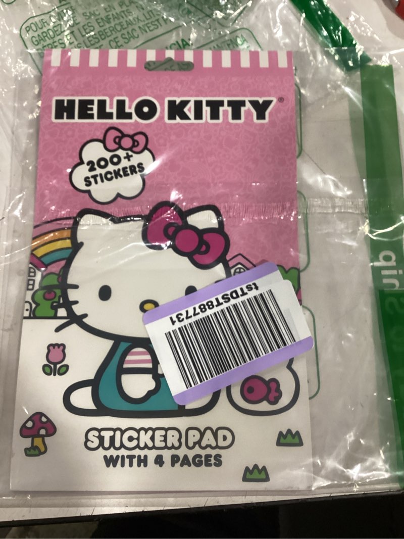 Condition photo showing Good Condition for (SIMILAR TO STOCK PHOTO)Hello Kitty 4 Sheet Foil Cover Sticker Pad, 200+ Stickers
