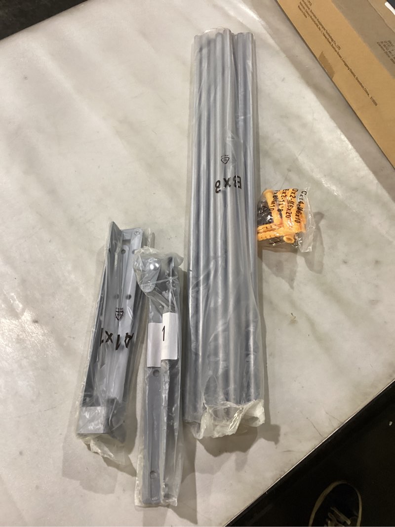 Condition photo showing New/Like New for Bigzzia Wall Mounted Clothes Drying Rack, 24Inch Foldable Stainless Steel Drying Rack Clothing, 50 LB Capacity, Space Saver Laundry Rack with 8 Hanging Rods -Silver