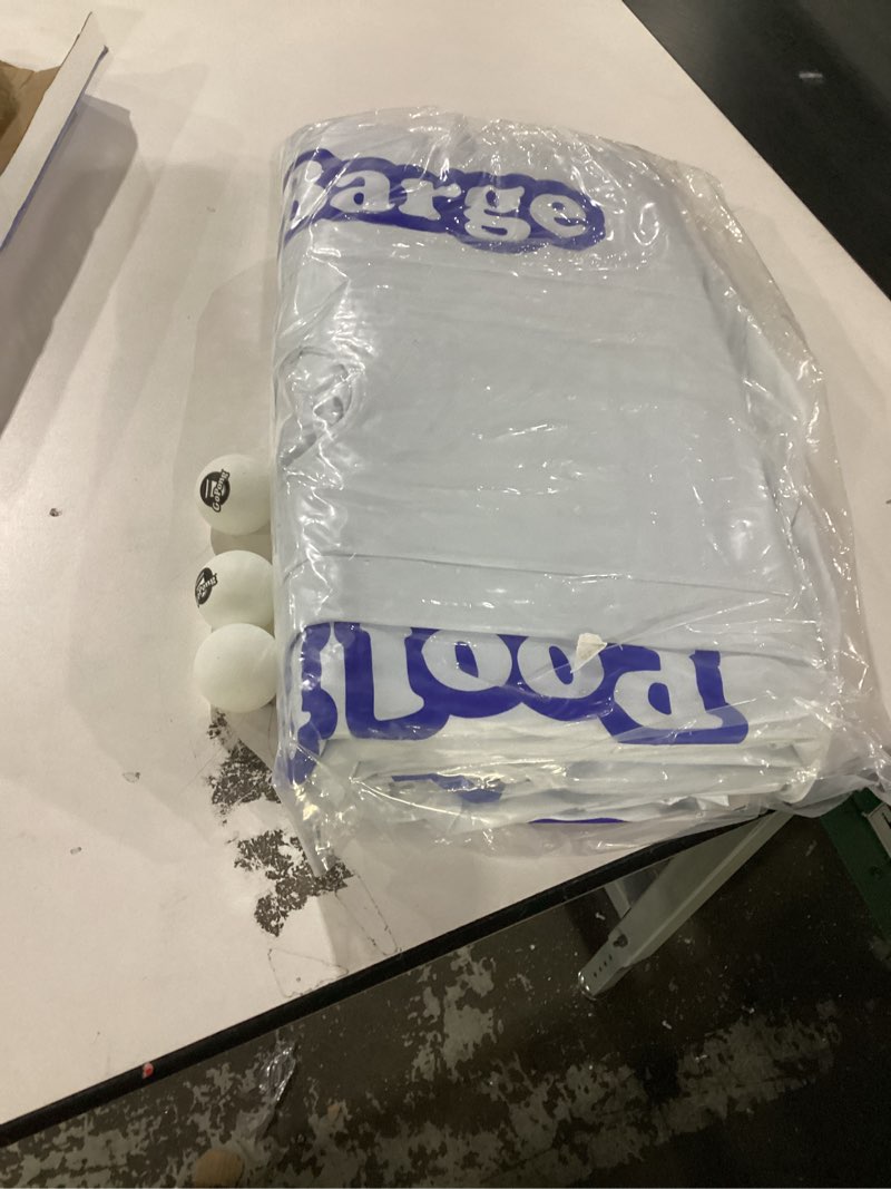 Condition photo showing New/Like New for GoPong Original Pool Party Barge Floating Beer Pong Table with Cooler and Cup Holders