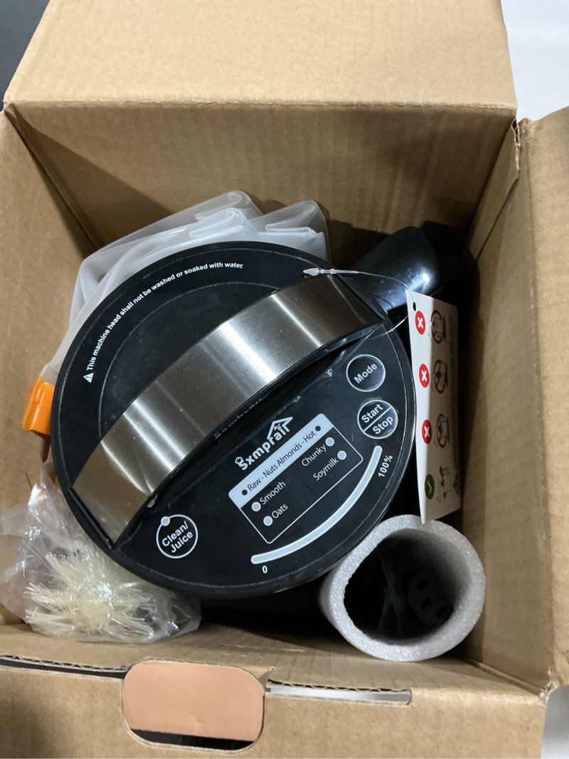 Condition photo showing Good Condition for 304 Stainless Steel Almond Milk Maker Machine (Built-in Filter) 50oz 6-7 Cups Per Batch, 8-IN-1 Cooking Blender Make Plant Based Nut Milk, Soy Oat Milk, Soup & Juice, Automatic Cleaning (Silvery)