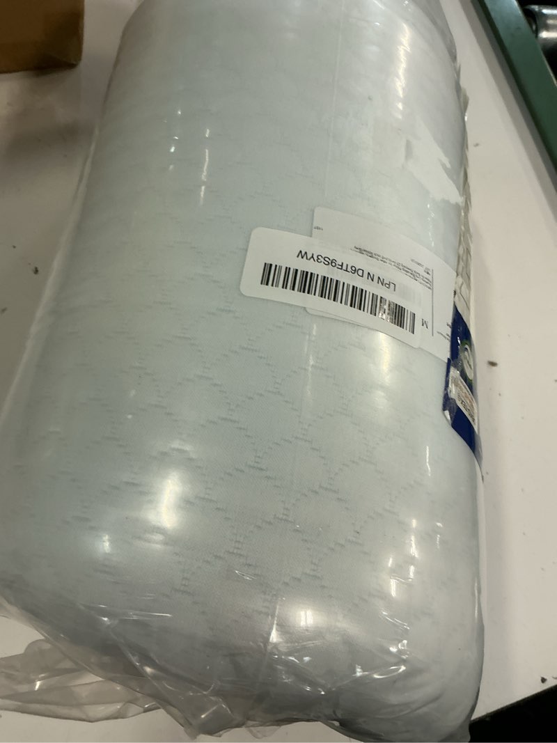 Condition photo showing New/Like New for leg pillow elevation blood circulation, leg wedge for elevation for swelling, leg elevating pillow for after surgery, memory foam foot knee pillow for back sleeping 23.6×16.8×8 inch white/grey 23.6*16.8*8 inch white/grey