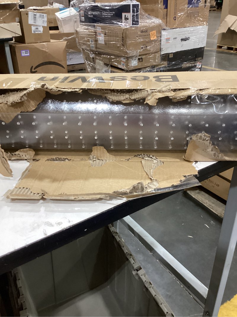 Condition photo showing As Is for Office Chair Mat for Carpets, Clear Computer Desk Chair Mat for Low Carpeted Floors, Thick and Sturdy Carpet Protector, Easy Glide and Flat Without Curling(30'' x 48'' Rectangle) 48" X 30" Rectangle