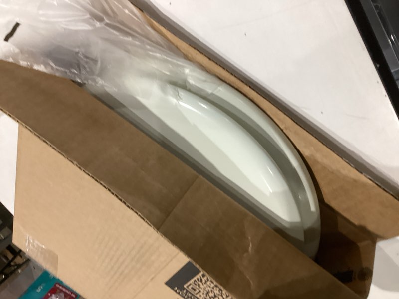 Condition photo showing Good Condition for mayfair cassel slow close toilet seat, easy clean, non slip premium wood seat, easy install, made in usa, round, biscuit seat round