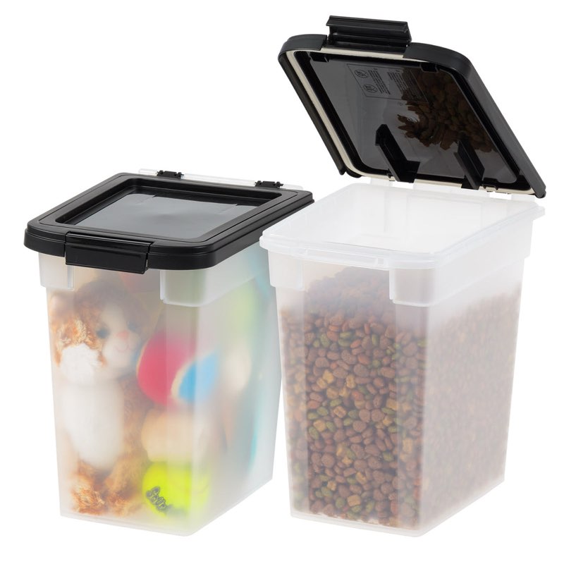 airtight dog food storage container 2 pack, up to 10 lbs