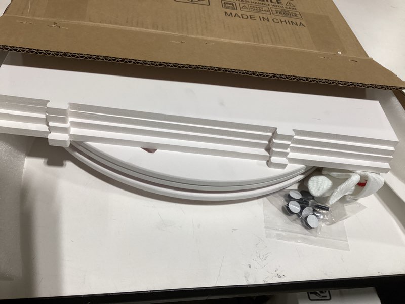 Condition photo showing Good Condition for spaceaid 2 tier rotating bookshelf tower, spinning bookcase lazy susan, revolving 360 book shelf storage round carousel, vertical rotate turning spiral corner organizer, white 2 tier, 25.6" h white