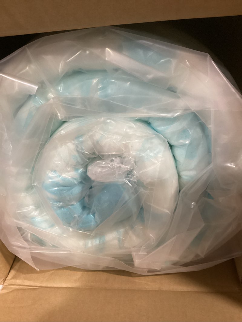 Condition photo showing Good Condition for Mattress Topper King, 2 Inch Gel Infused Memory Foam Mattress Topper, Pressure Relief, Mattress Pad, Breathable Bed Topper, CertiPUR-US Certified Blue King 2 Inch