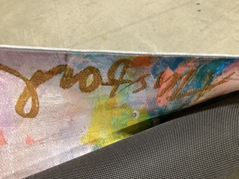 Condition photo showing Good Condition for Empire Art Direct A Colorful Mindset Washable Abstract Art Area Rug Size 8'x10', Power-loomed, Heavenly Softness with Non-Slipping Backing Mindset 7'6" x 10'4" (Rectangular)