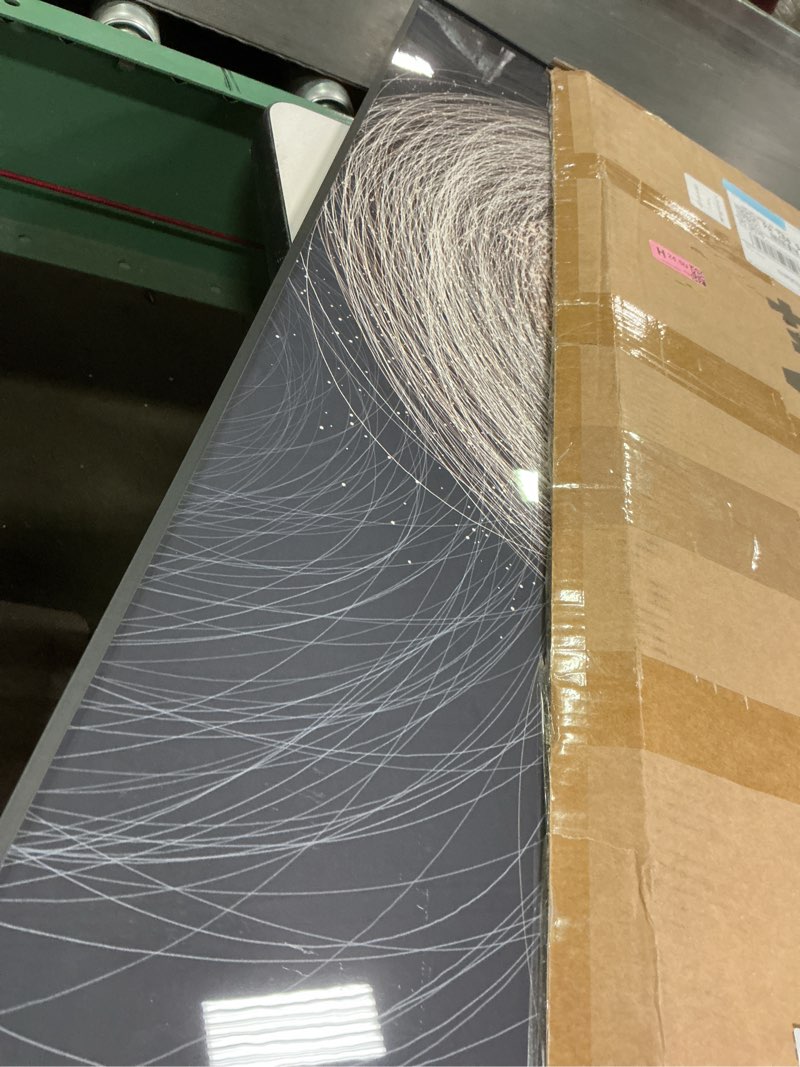 Condition photo showing Good Condition for Framed Modern Luxury Black Gold Abstract Wall Art, Contemporary Bright Prints Paintings Artwork for Walls-Minimalist Circle Pictures for Living Room Entryway Hallway Dining Bedroom Wall Decor 24x36 In 36"L x 24"W Golden Halo