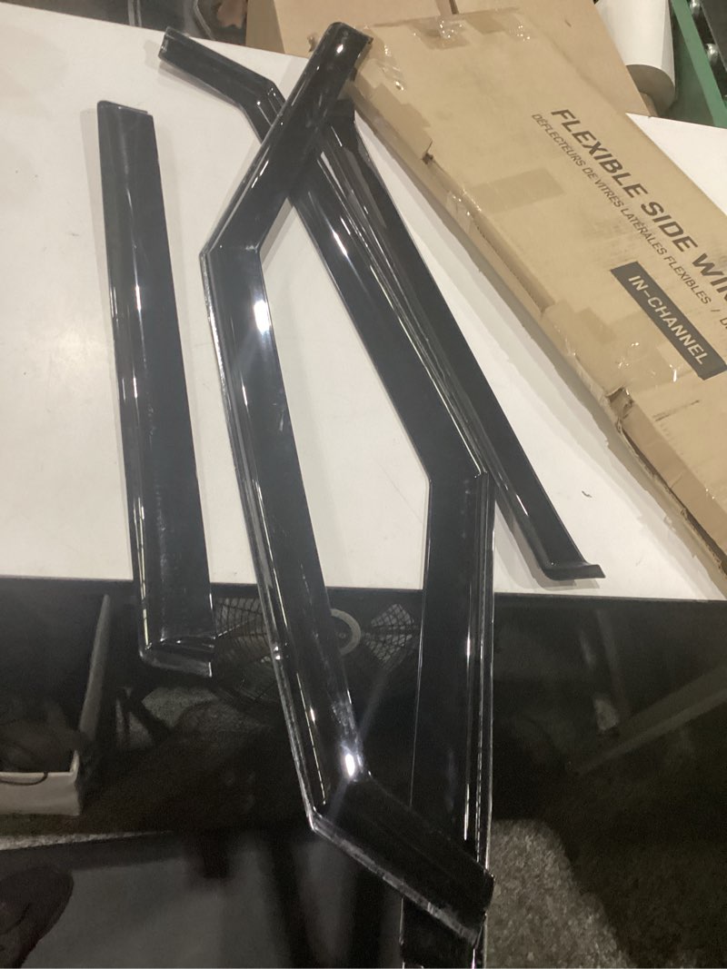 Condition photo showing As Is for flexible side window deflectors 4pck