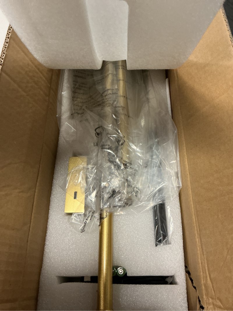 Condition photo showing Good Condition for kartoosh 24.4 inch removable battery operated wall sconces set of 2 with remote control, stepless colors 3000k-6000k & dimming, 350°rotate, led gold wireless wall light for living room, bedroom, gold gold 24.4 inches