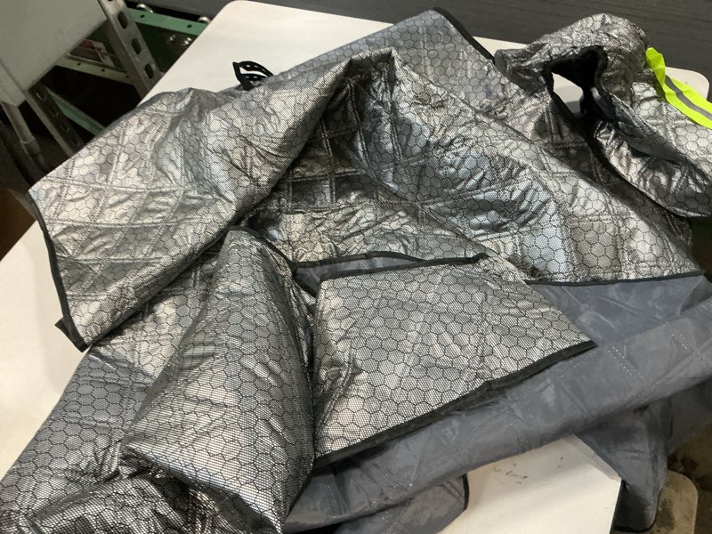 Condition photo showing As Is for (Unknown size) AUTOWOEL Windshield Snow Cover for Winter - Custom Fit Graphene Car Windshield Cover Outside for Ice, Snow & Hail Protection | Frost Guard with Storage Bag for SUV and Sedan (Medium)