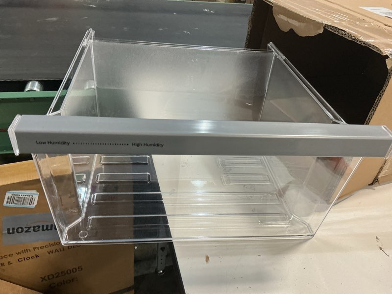 Condition photo showing Good Condition for UPGRADED W11162443 Refrigerator Crisper Drawer Compatible with Whirlpool Crisper Drawer W11046494 Whirlpool Fridge Drawer Parts W10899435 WRS555SIHZ WRS325SDHZ WRS315SDHZ Maytag Refrigerator Drawer