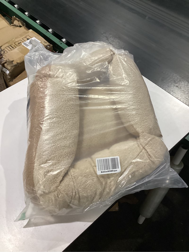 Condition photo showing Good Condition for furtime washable dog bed medium size dogs, rectangle comfy fluffy small dog bed, removable zipper cover machine wash, orthopedic bed durable pet cuddler with anti-slip bottom, 25x21x7 in, beige beige m(25''x21''x7'')
