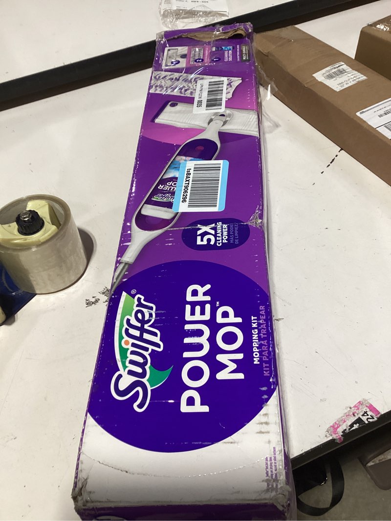 Condition photo showing New/Like New for swiffer power mop multi-surface kit for floor cleaning  fresh scent