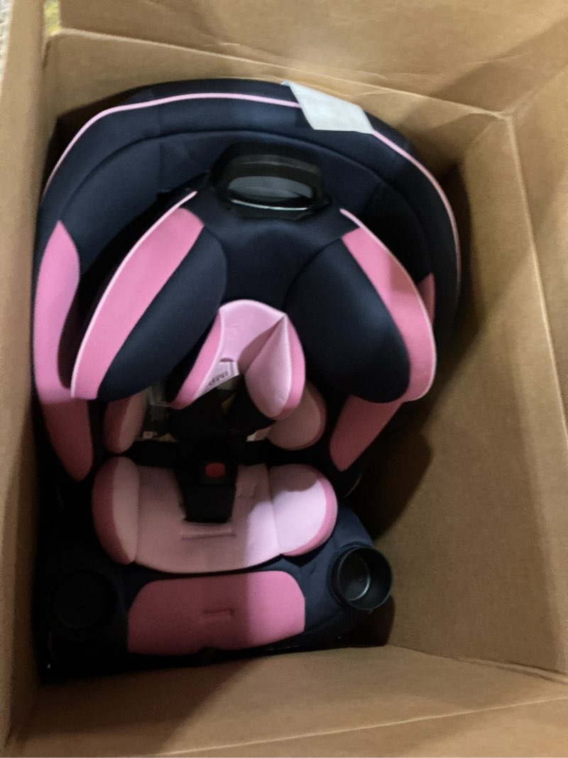 Condition photo showing As Is for safety 1st grow and go all-in-one slim convertible car seat, rear facing, 5-40 lbs, forward facing (30–65 lbs), high back booster seat 40-100 pounds, vineyard girl