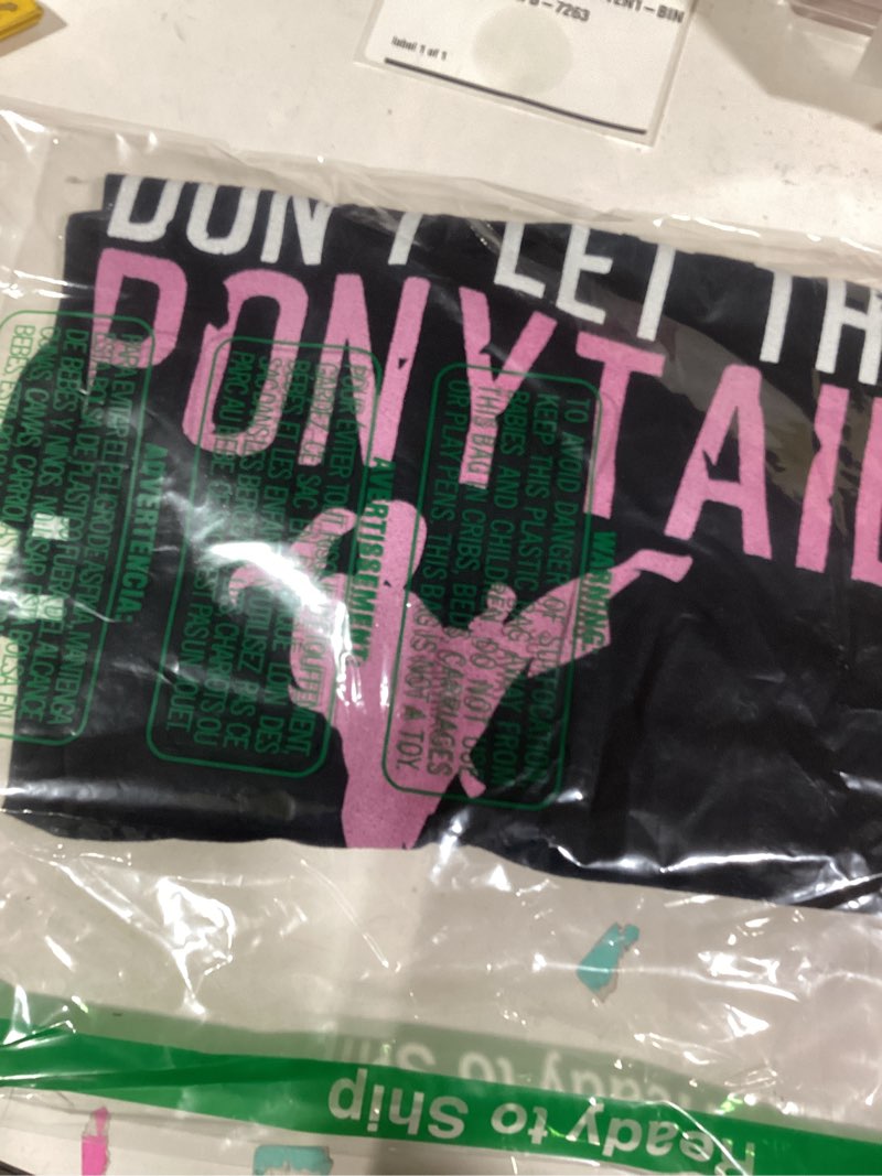 Condition photo showing Good Condition for Dont Let The Ponytail Fool You Funny for Karate Girl T-Shirt