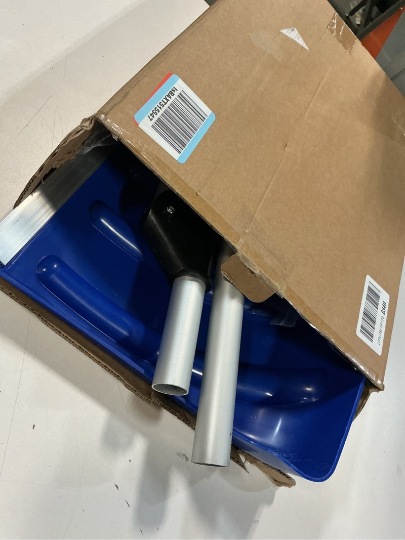 Condition photo showing Good Condition for Snow Shovel, 18x13 Inch Blade with Assisted D-Ring Aluminum Handle for Efficient Shoveling, 3.5LBS L