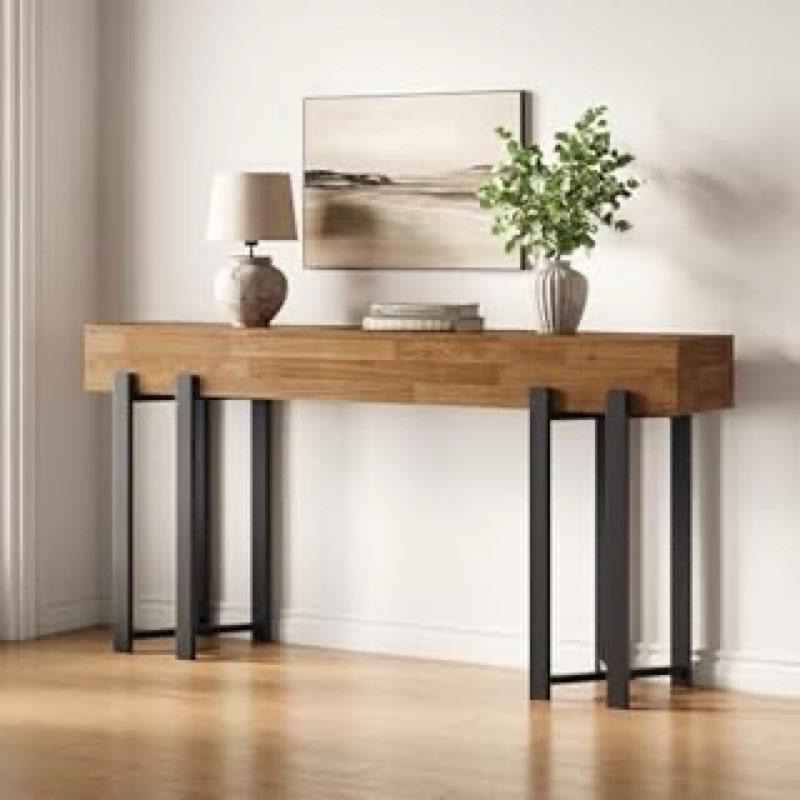 LITTLE TREE 63-Inch Console Table for Entryway JW1070