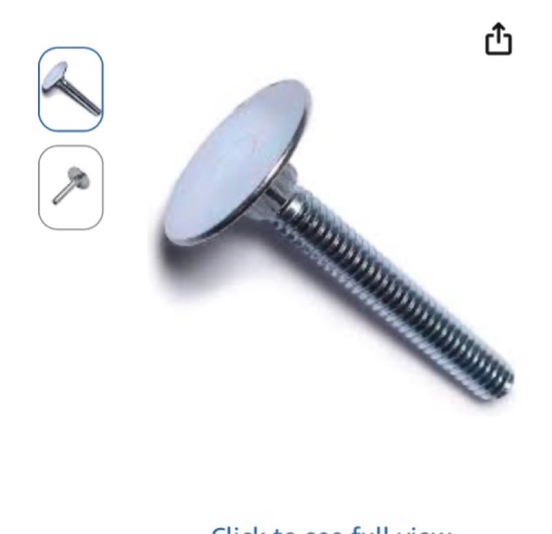 3/8-16 x 3 1/2" elevator bolt/steel/zinc/fully threaded (quantity: 50 pcs)