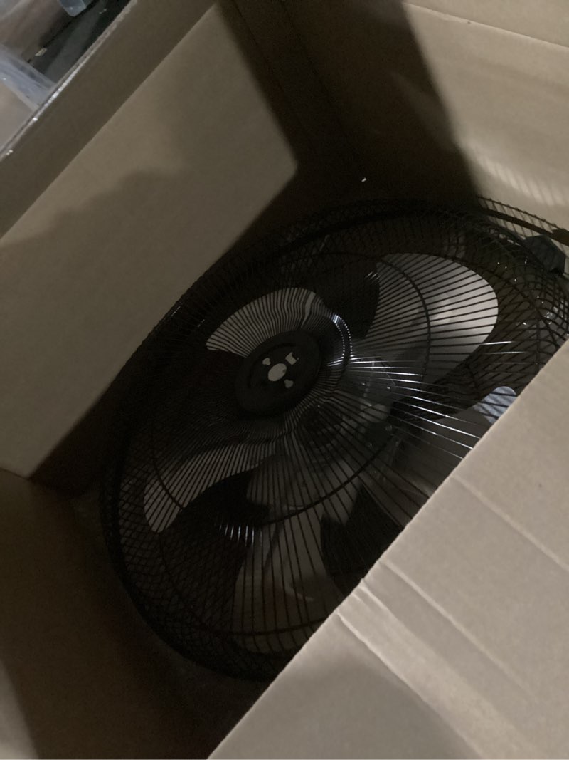 Condition photo showing Good Condition for similar to photo) comfort zone 9-inch high-velocity desk fan, all-metal 3-speed turbo air circulator with 180° tilt, quiet small table fan for office, bedroom, and home, fully assembled, etl listed 9 inch