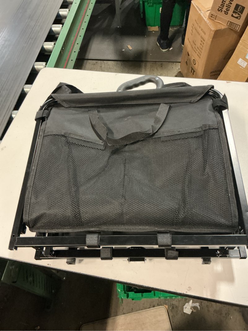 Condition photo showing Good Condition for SimilarBIEAMA Folding Shopping Cart with Waterproof Liner, Grocery Cart Large Bag with Top Cover, 200 Lb Capacity, Utility Cart with 360° Rolling Swivel Wheels, Medium & Extra Basket Cart + Liner + Basket Medium