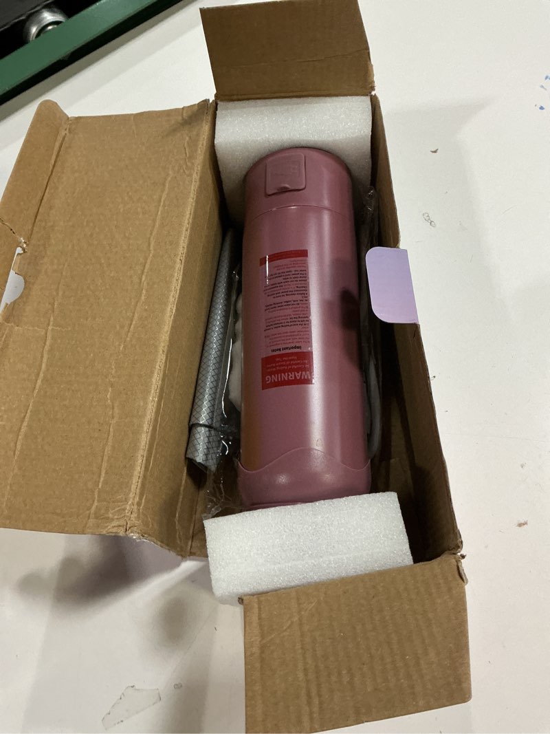 Condition photo showing As Is for Travel Electric Kettle Portable Mini Kettle,316 Stainless Steel 16.91Oz,Small Hot Water Boiler with 4 Temperature Settings,Fast Boiling Water with Auto Shut-Off and Boil Dry Protection(Cranberry)