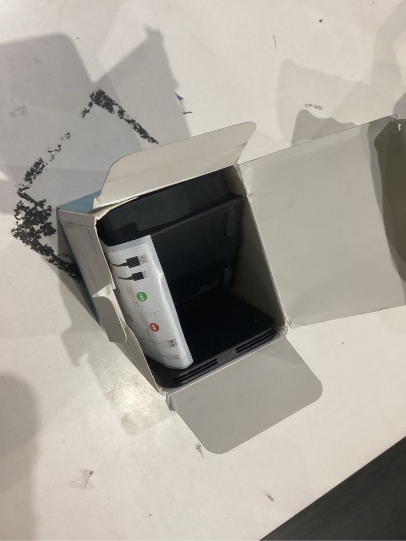 Condition photo showing As Is for wireless charger [2 pack],15w fast wireless charging stand,wireless charger compatible with iphone 15/15 plus/15 pro max/14/13/12 /11pro max/xr/xs/x/8 plus,galaxy s23/s22/s21/s20 note 20/10,google,etc black-2 pack