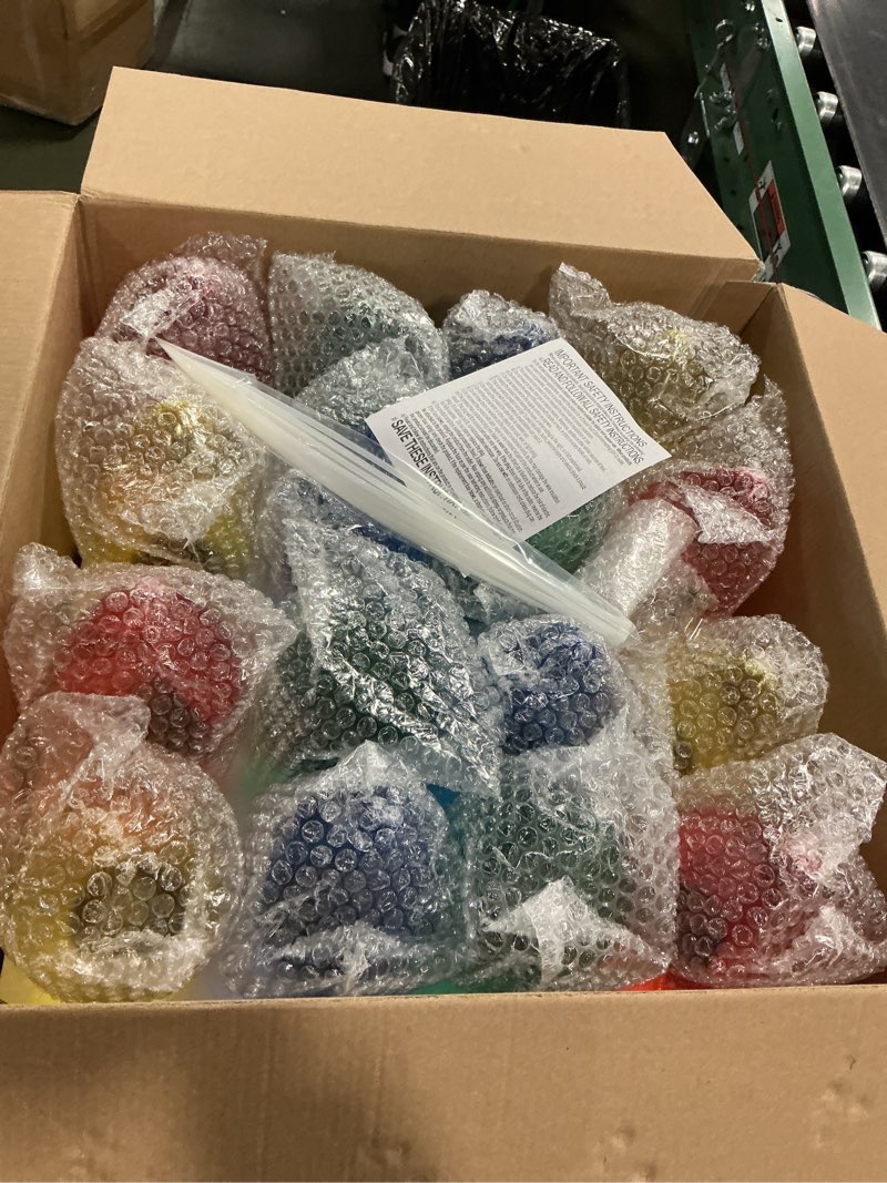 Condition photo showing Good Condition for Treela 1 Roll Vintage C7 Jumbo Christmas String Lights 8" 10.5 ft Large Christmas Lights with 8 Giant Multicolor Light Bulb Hanging Outdoor Xmas Decor Waterproof for Roof Yard Garden Holiday Decor